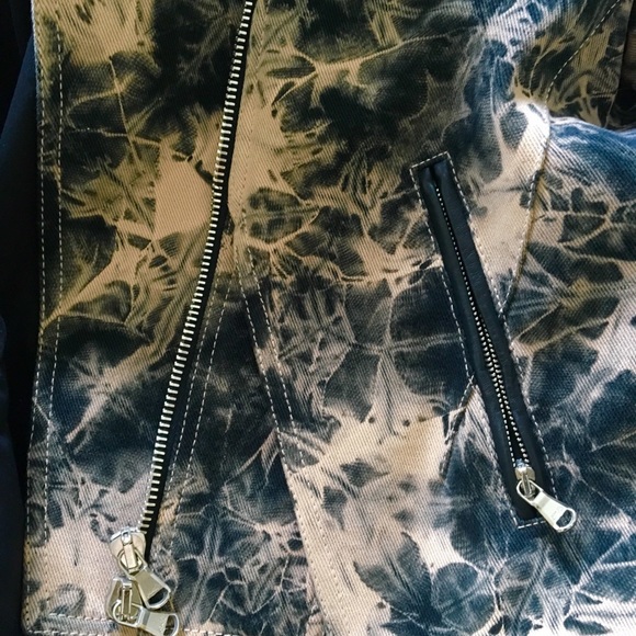 3.1 Phillip Lim Tie-dye Twill Motorcycle Jacket - Picture 7 of 8